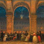 Opere di Carlo Grubacs - il caffè florian in piazza san marco_Venezia