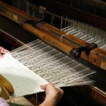 Dettaglio telaio tessitura seta